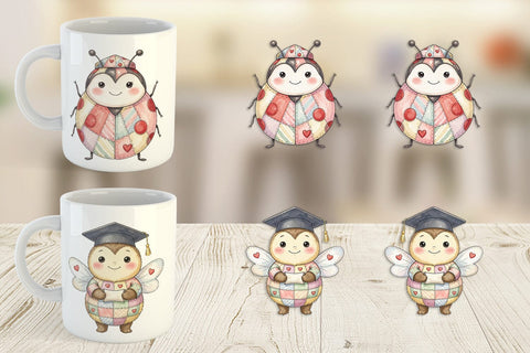 Mug Wrap Innocent Garden Graduate Patchwork Sublimation artnoy 