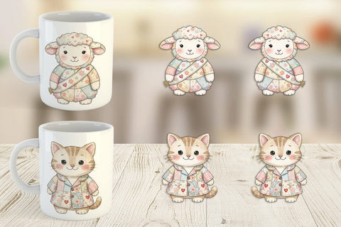 Mug Wrap Innocent Graduation Patchwork Watercolor Sublimation artnoy 