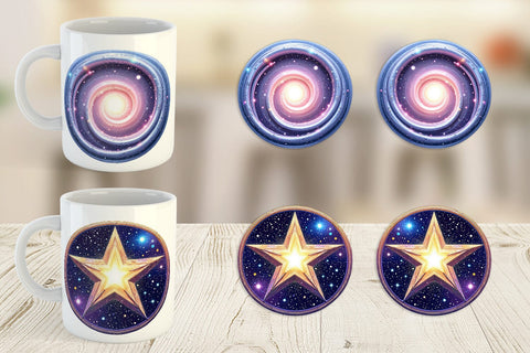 Mug Wrap Interstellar Icons Sublimation artnoy 