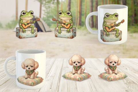 Mug Wrap Introverted Glamping Animal SVG artnoy 