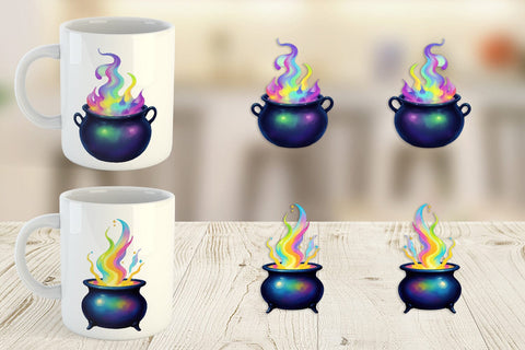 Mug Wrap Iridescent Bubble Cauldron Sublimation artnoy 