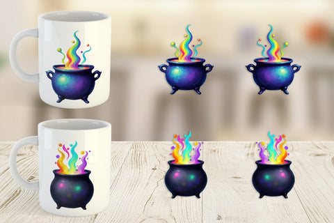 Mug Wrap Iridescent Bubble Cauldron Sublimation artnoy 