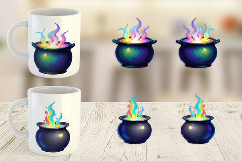 Mug Wrap Iridescent Bubble Cauldron Sublimation artnoy 
