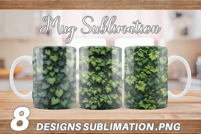Mug Wrap Ivy Wall Sublimation artnoy 