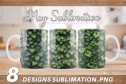 Mug Wrap Ivy Wall Sublimation artnoy 