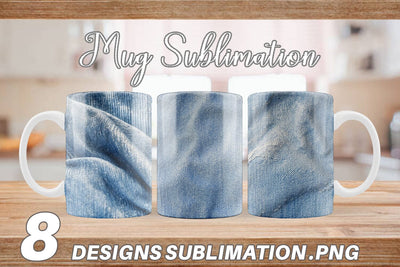 Mug Wrap Jean Texture Sublimation artnoy 