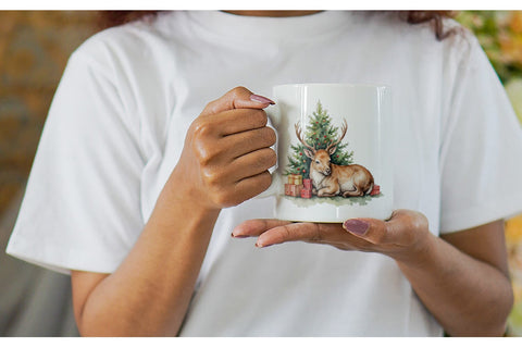 Mug Wrap Jolly Reindeer Sublimation artnoy 