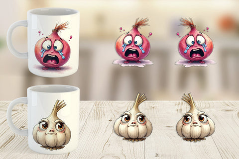 Mug Wrap Judgmental Vegetables Sublimation artnoy 