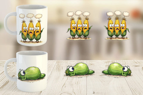 Mug Wrap Judgmental Vegetables Sublimation artnoy 