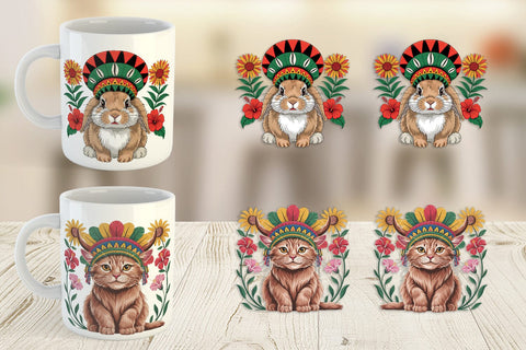 Mug Wrap Juneteenth Animal Sublimation artnoy 