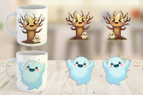 Mug Wrap Kawaii Creepy Club Sublimation artnoy 