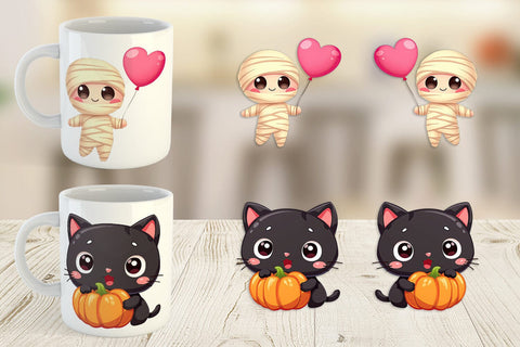 Mug Wrap Kawaii Creepy Club Sublimation artnoy 