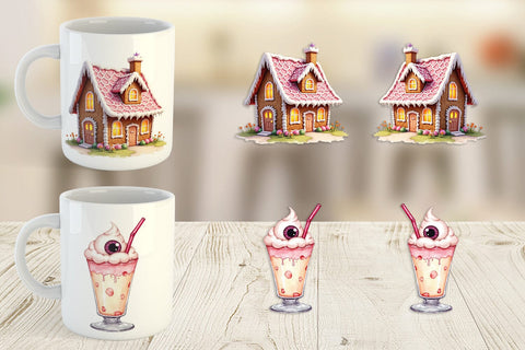 Mug Wrap Kawaii Halloween Sweets Sublimation artnoy 