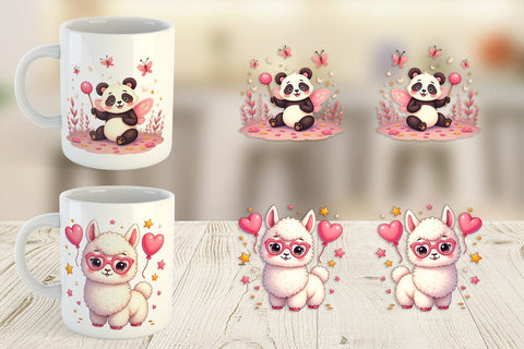 Mug Wrap Kawaii Magic Critters Sublimation artnoy 