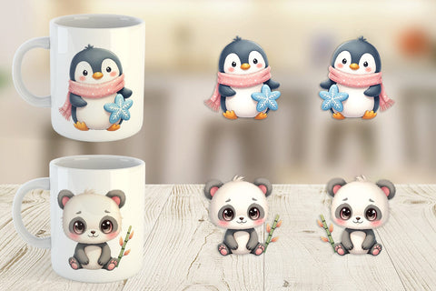 Mug Wrap Kawaii Plush Dolls Sublimation artnoy 
