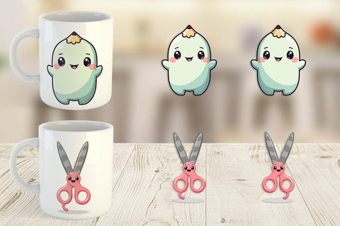 Mug Wrap Kawaii Stationery Sublimation artnoy 