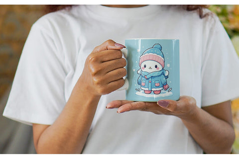 Mug Wrap Kawaii Winter Sublimation artnoy 