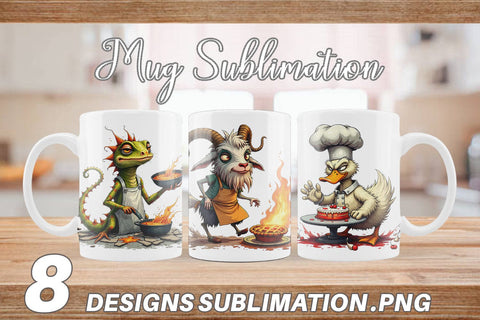 Mug Wrap Kitchen Chaos Critter Sublimation artnoy 