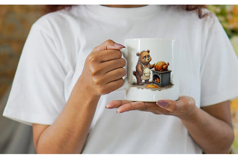 Mug Wrap Kitchen Chaos Critter Sublimation artnoy 