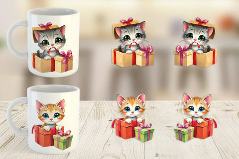 Mug Wrap Kitten Gift Sublimation artnoy 