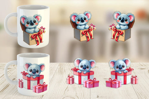 Mug Wrap Koala Gift Sublimation artnoy 