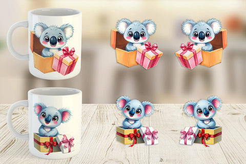 Mug Wrap Koala Gift Sublimation artnoy 