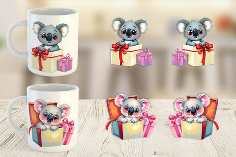 Mug Wrap Koala Gift Sublimation artnoy 