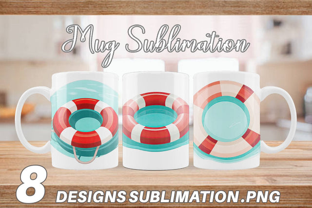 Mug Wrap Lifebuoy Sublimation artnoy 