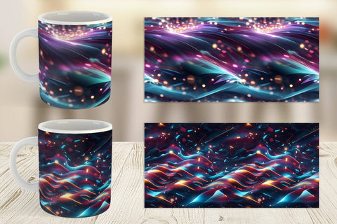 Mug Wrap Light Motion Pattern Sublimation artnoy 