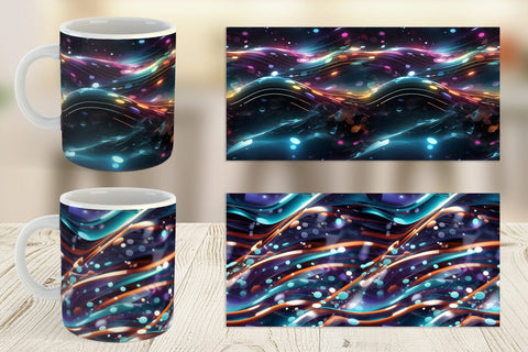 Mug Wrap Light Motion Pattern Sublimation artnoy 