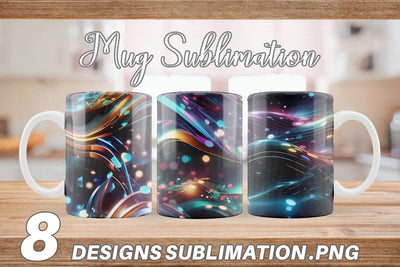 Mug Wrap Light Motion Pattern Sublimation artnoy 