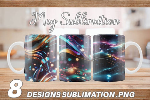 Mug Wrap Light Motion Pattern Sublimation artnoy 