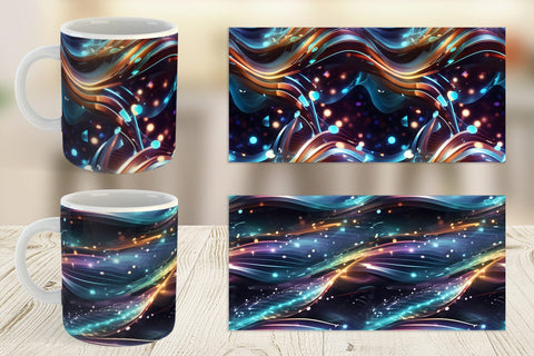 Mug Wrap Light Motion Pattern Sublimation artnoy 