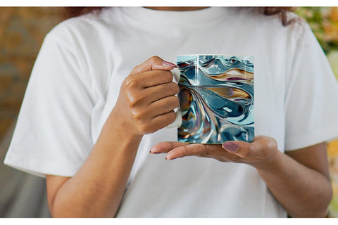 Mug Wrap Liquid Metal Flow Sublimation artnoy 