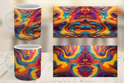 Mug Wrap Liquid Multicolor Sublimation artnoy 