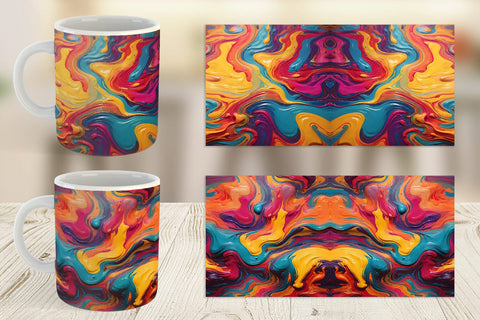 Mug Wrap Liquid Multicolor Sublimation artnoy 