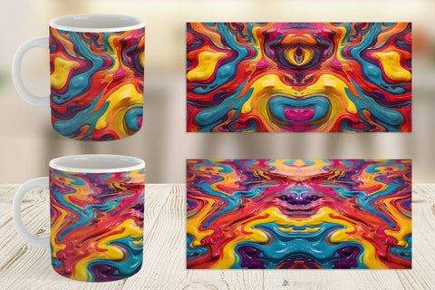 Mug Wrap Liquid Multicolor Sublimation artnoy 