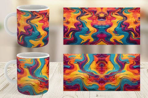 Mug Wrap Liquid Multicolor Sublimation artnoy 