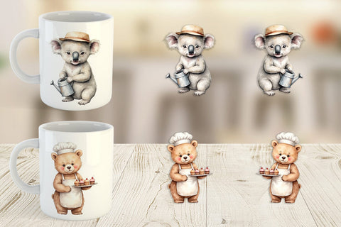 Mug Wrap Little Animal Jobs Sublimation artnoy 
