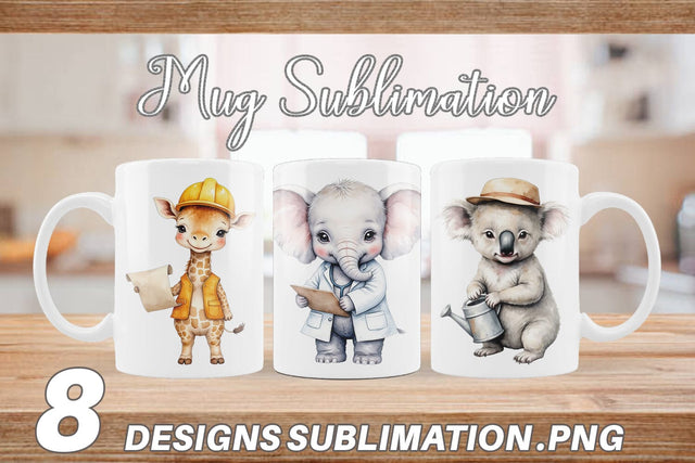 Mug Wrap Little Animal Jobs Sublimation artnoy 