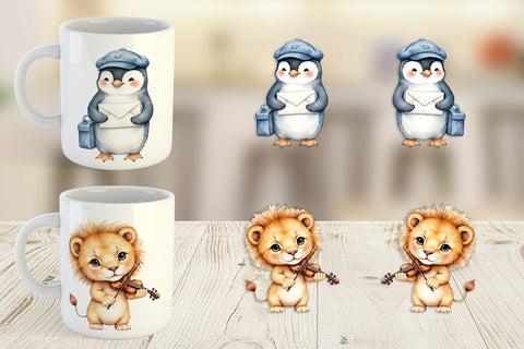 Mug Wrap Little Animal Jobs Sublimation artnoy 