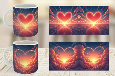 Mug Wrap Love Horizon Sublimation artnoy 