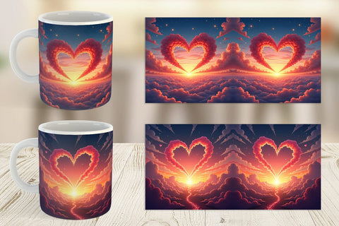 Mug Wrap Love Horizon Sublimation artnoy 