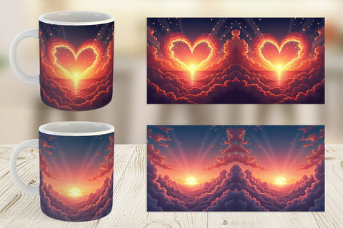 Mug Wrap Love Horizon Sublimation artnoy 