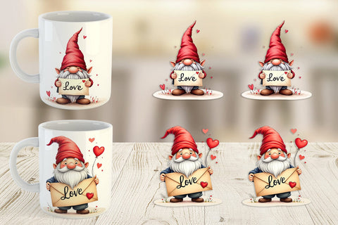 Mug Wrap Love Letter Gnome Sublimation artnoy 
