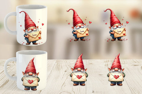Mug Wrap Love Letter Gnome Sublimation artnoy 