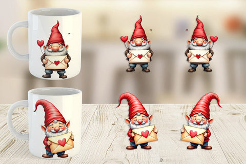 Mug Wrap Love Letter Gnome Sublimation artnoy 