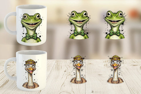 Mug Wrap Lucky St Paddys Animal Art Sublimation artnoy 