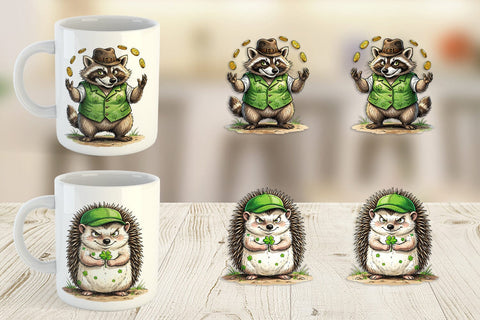 Mug Wrap Lucky St Patricks Animal Sublimation artnoy 