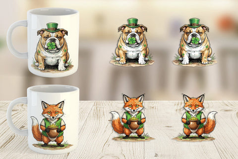 Mug Wrap Lucky St Patricks Animal Sublimation artnoy 